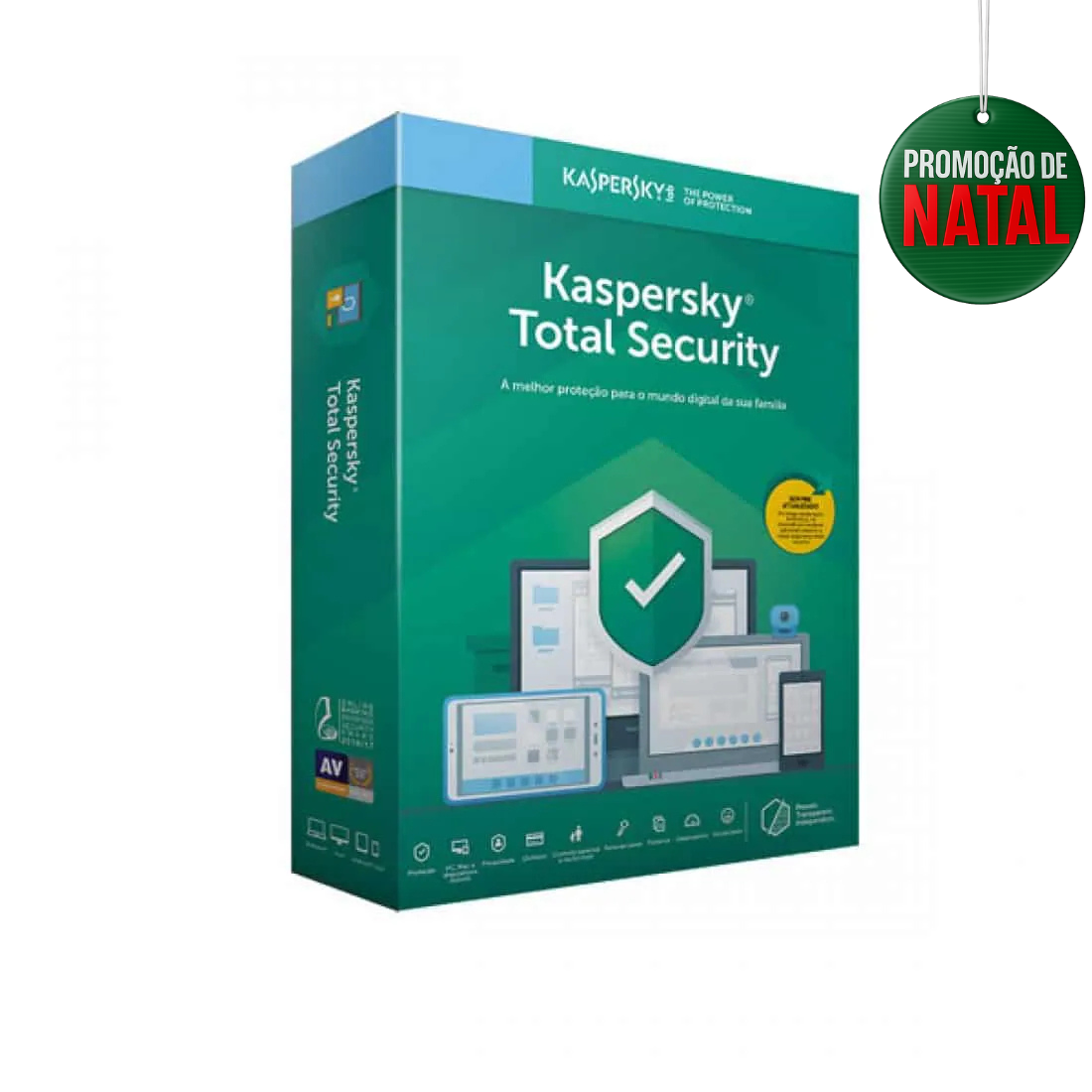 Antivírus Kaspersky Total Security 2025 - 1 ano - 1 dispositivo